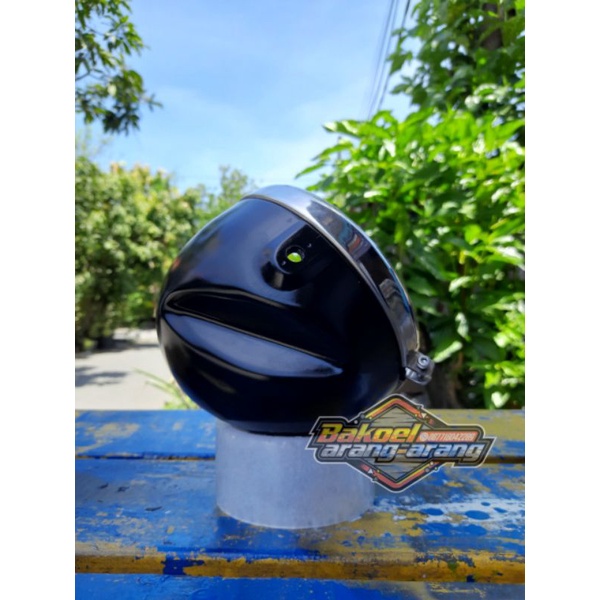 batok lampu cb batok lampu depan cb125 cb 125 press detail mirip ori list chrome