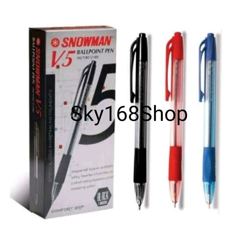 [1Lusin] Pulpen Snowman V5 0,7MM