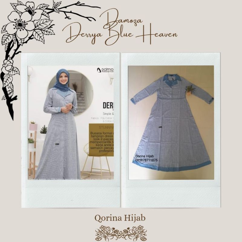 Gamis Damoza terbaru / Damoza derrya / Gamis katun / Gamis Kekenian / Gamis dewasa