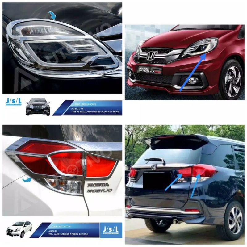 Paket garnis lampu depan belakang Honda Mobilio RS 2013-2016