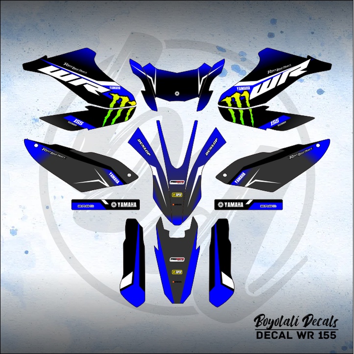 DECAL STICKER WR 155 R (004) DEKAL STIKER FULLBODY 2017 2018 2019 2020 2021 2022 2023 2024 2025 MERA