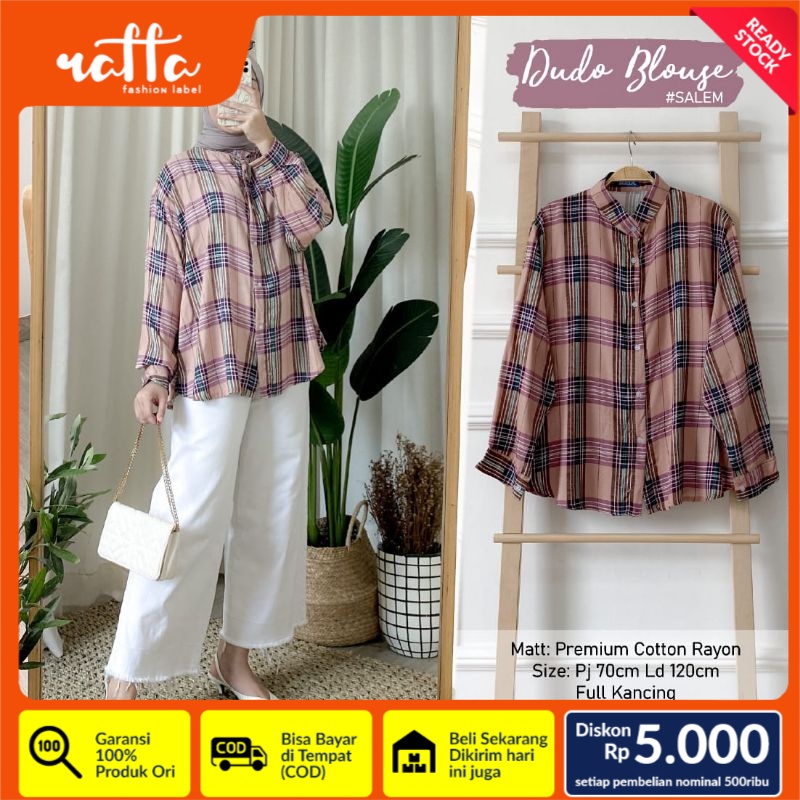 MOELA - Atasan Kotak Square Series Ori Moela Blouse  / Rici Runo Saris Dudo Hugih