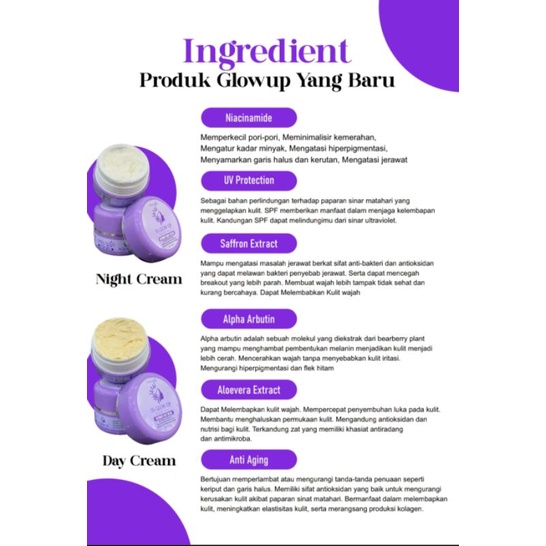 Night cream ss glow up whitening