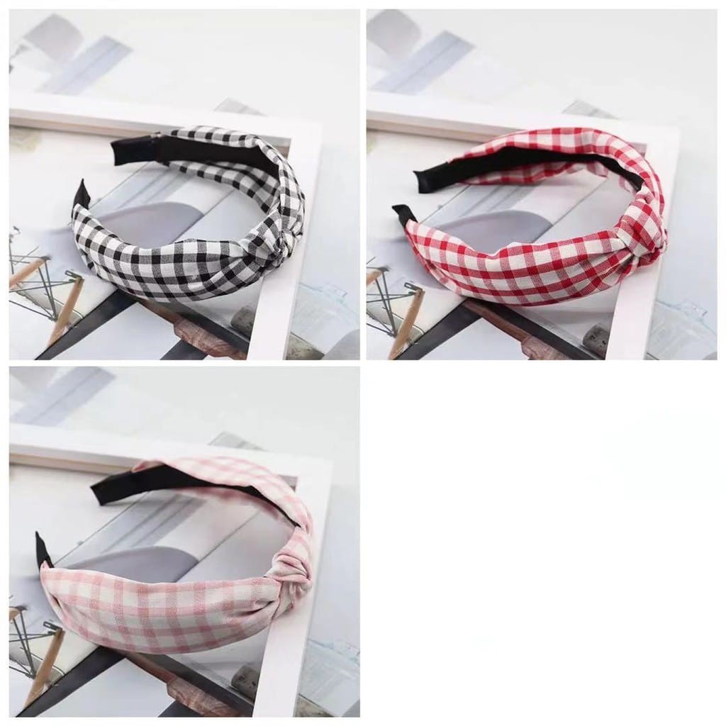 Bandana Motif Bando Simpul Aksesoris Rambut Wanita Bando Ala Korean Style Import (VC)