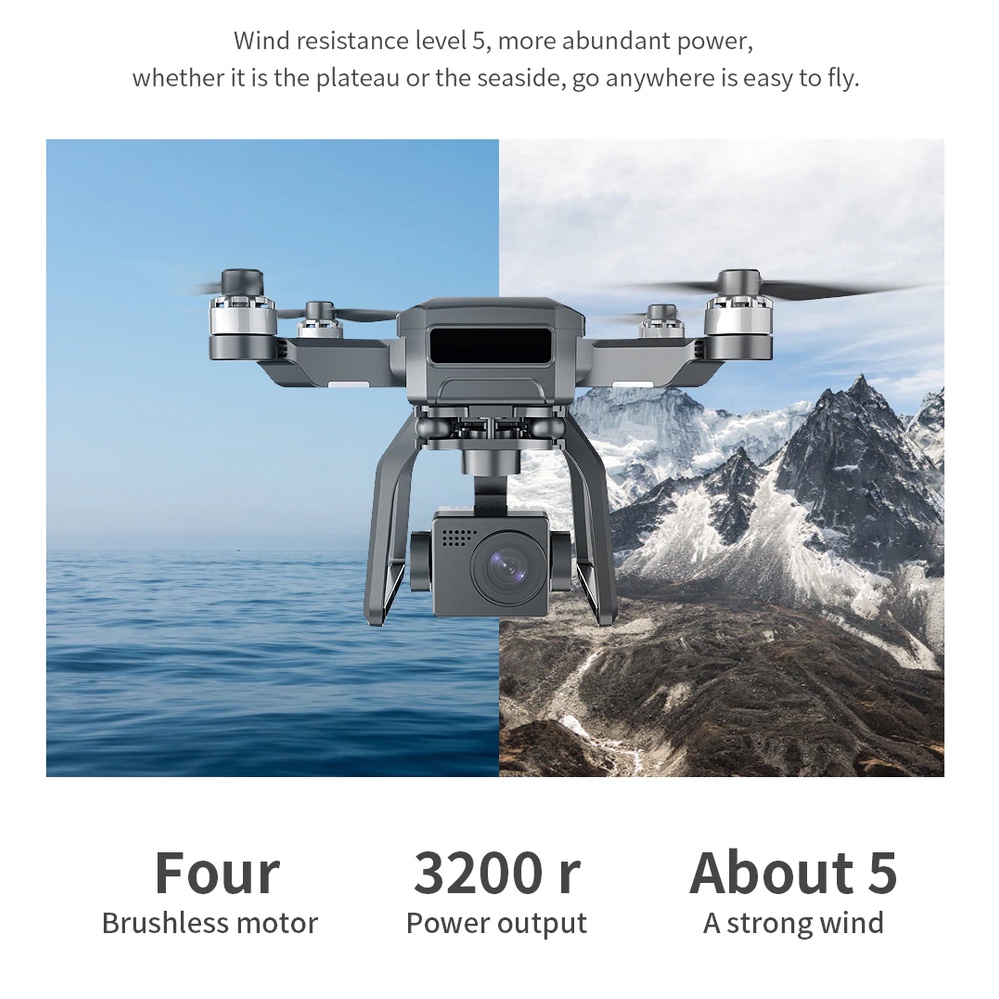 SJRC F7s 4K Pro Drone Camera 5G WIFI 3 Axis Gimbal EIS F11 Pro Killer
