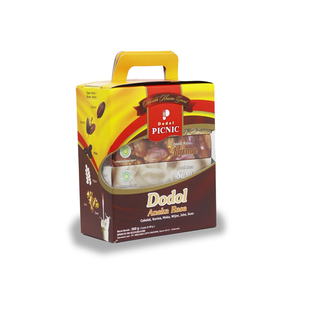 

Dodol Garut Picnic Gift Mini Aneka Rasa 6 Pack