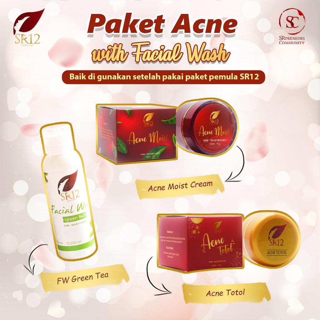 SR12 PAKET HEMAT ACNE / PAKET PENGHILANG JERAWAT