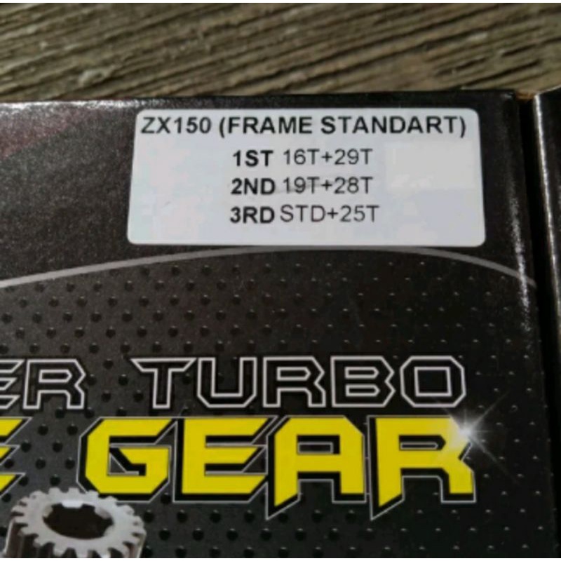 Gigi Rasio QTT Ninja 150 Frame Standar 201 QTT Racing