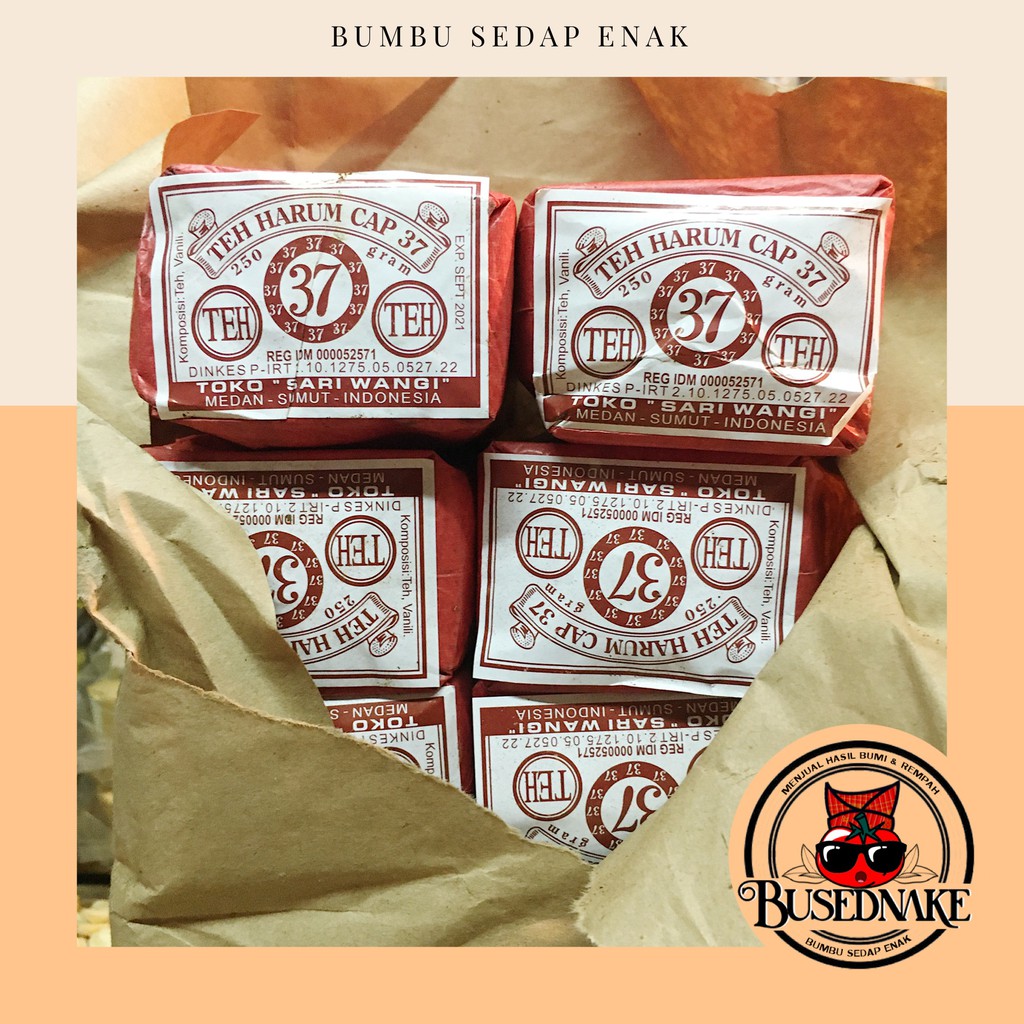 

250gr Teh Harum Cap 37 khas medan