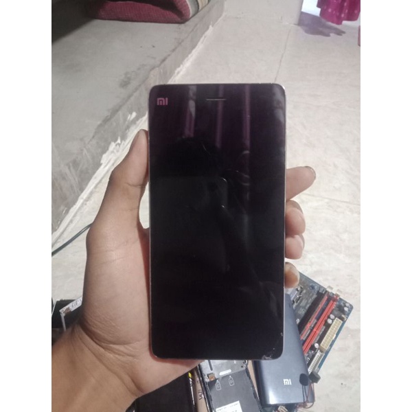 lcd xiomi ory copotan mi4lte / mi4c minus sentu retak serambut kecil lcd aman