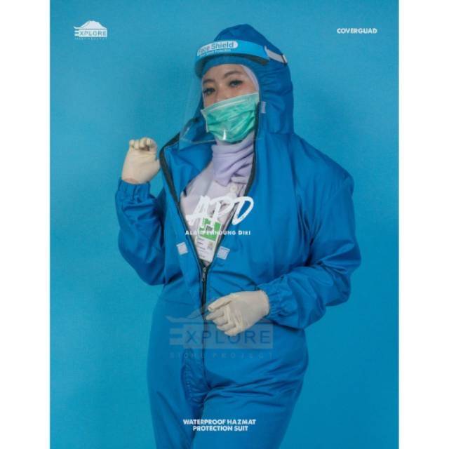 Jaket apd hazmat bagi kesehatan dan anti virus covid 19 bukan masker kain