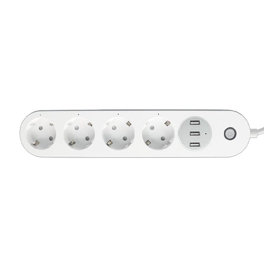 Bardi SMART EXTENTION POWER STRIP 4 EU Wifi Wireless IoT Home Automation Colokan Stop Kontak Pintar