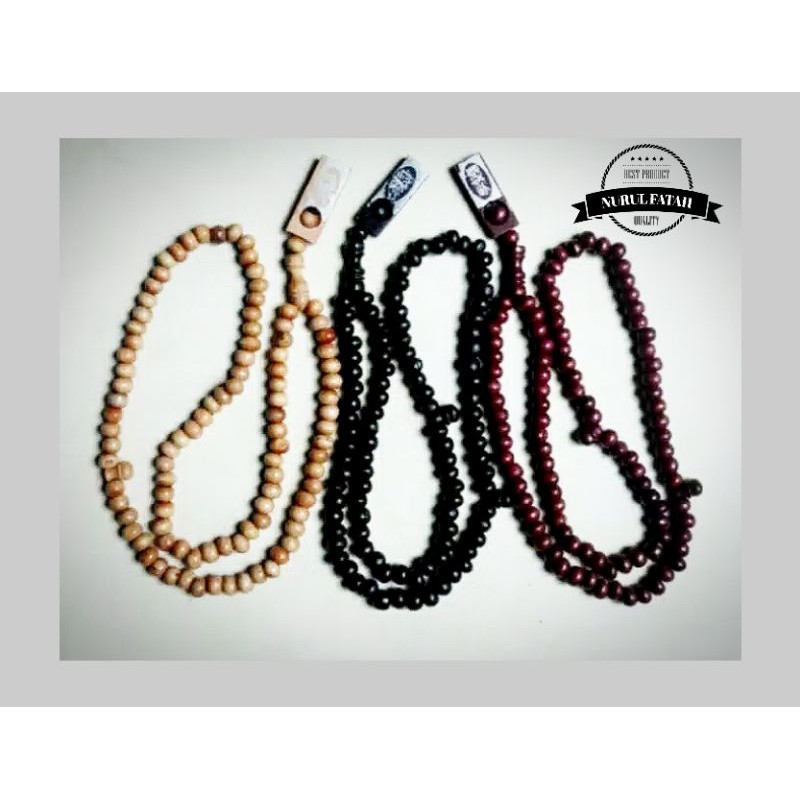 TASBIH 99 BIJI / TASBIH 99 KAYU / TASBEH 99 BIJI KAYU / NUFA STORE