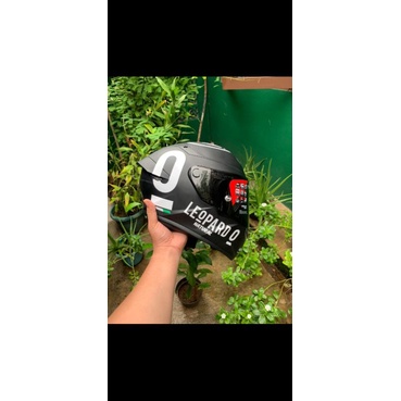 KYT TT-COURSE BLACK DOFF UPGRADE LEOPARD