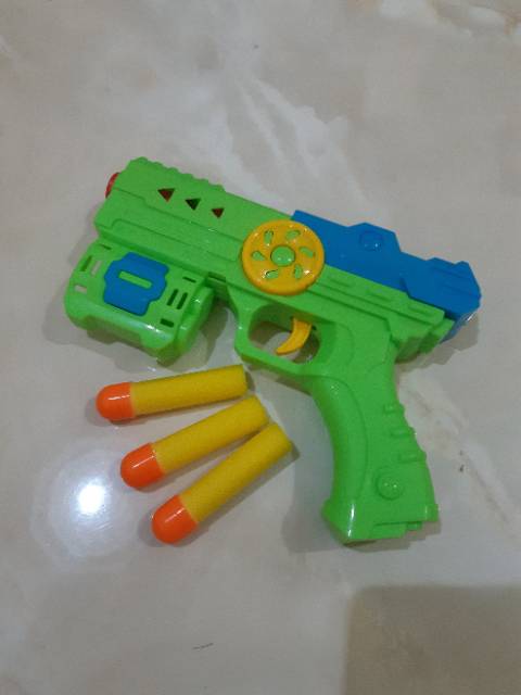 Mainan Pistol Nerf Murah - Game Senapan Anak Soft Bullet Edukasi