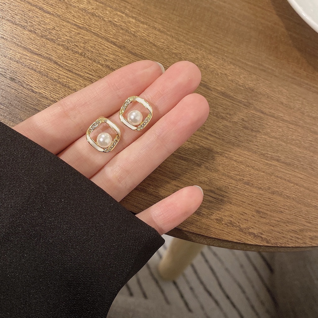 Anting s925 sterling silver hypoallergenic Gaya Korea Untuk Wanita-EJ781