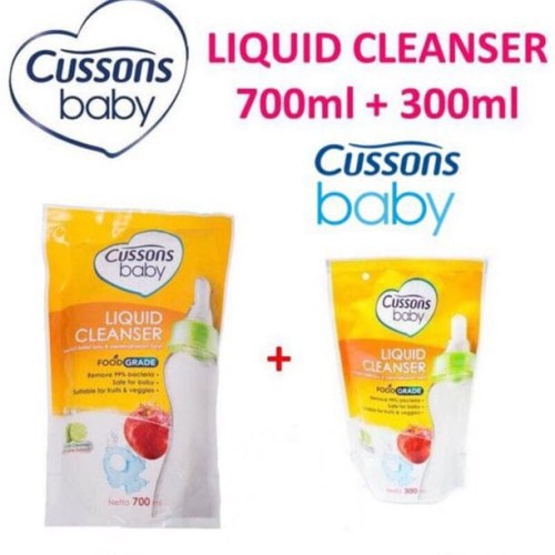 SABUN CUSSONS CUCI BOTOL SUSU / LIQUID CLEANSER 700ML+300ML