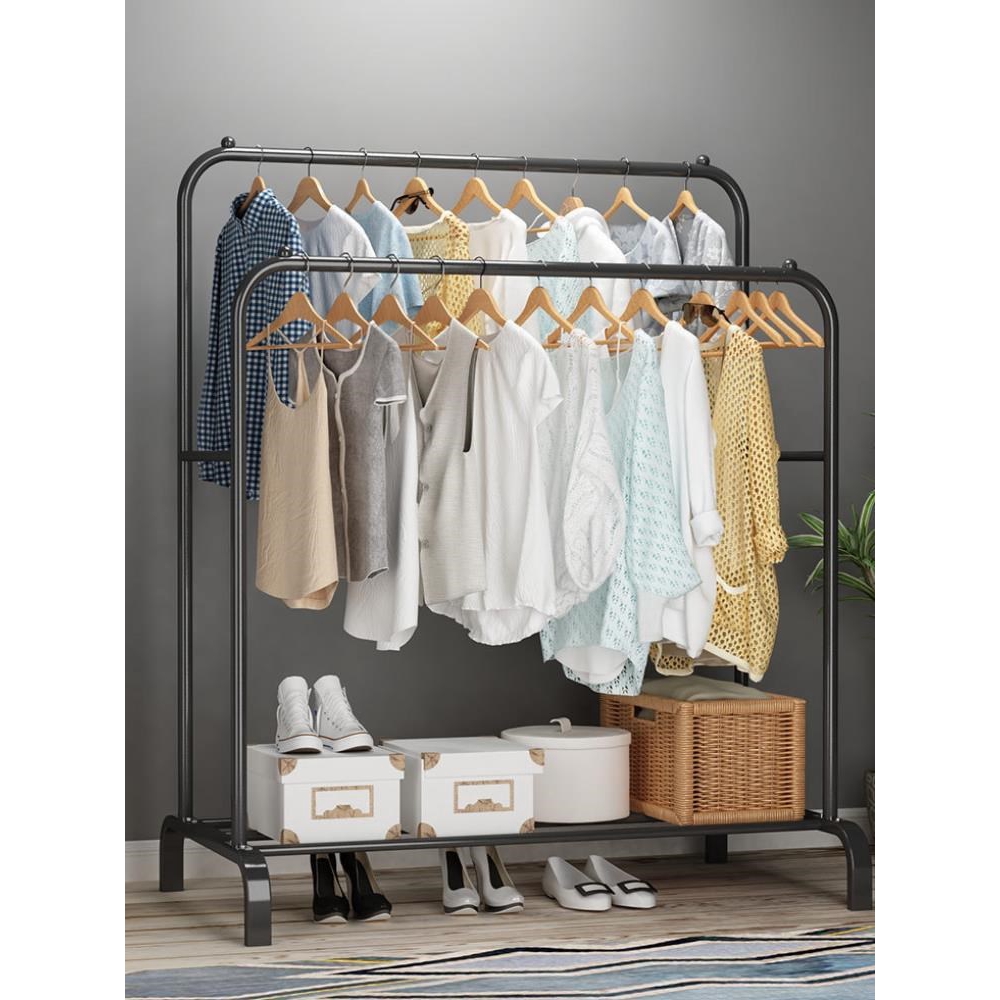 Alfaindo Rak Gantungan Baju Stand Hanger Double Pole GHR005