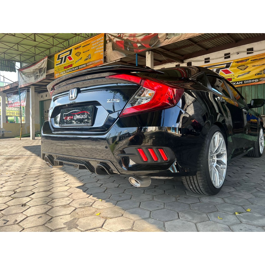 skid plate Belakang Bumper New Civic Turbo CARBON
