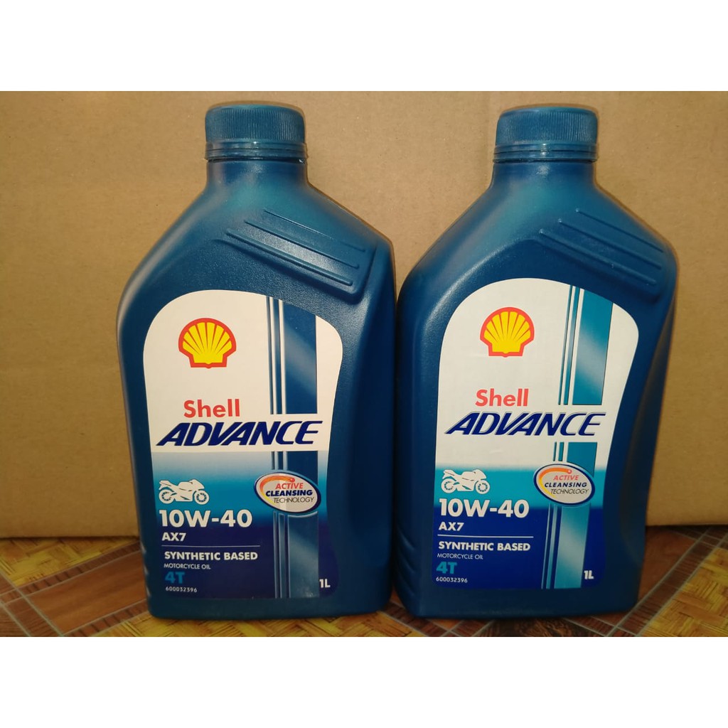 Oli Mesin Shell Advance 1Liter 4T Synthetic Based 10W-40 AX7