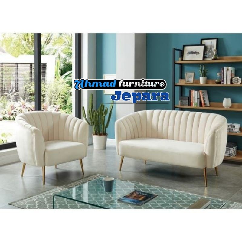 set sofa tamu kerang