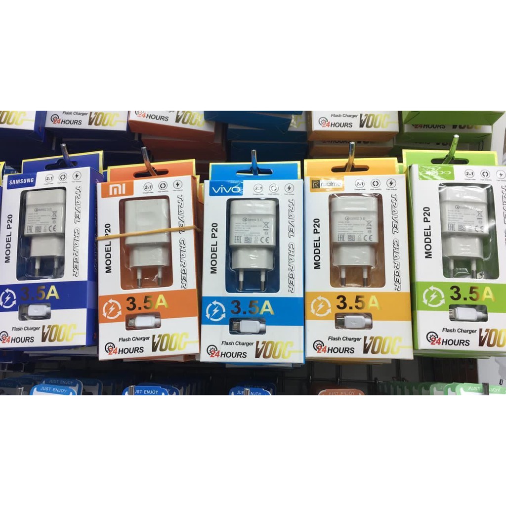 Travel Charger Branded seri P-20 Fast Charger 3.5A