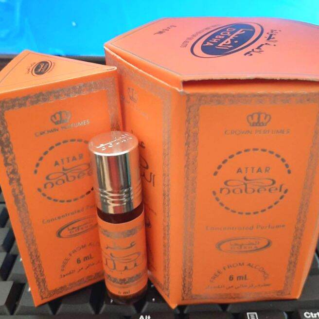 ATTAR NABEEL Parfum DOBHA Kemasan 6ml Minyak Wangi Roll On Non Alkohol