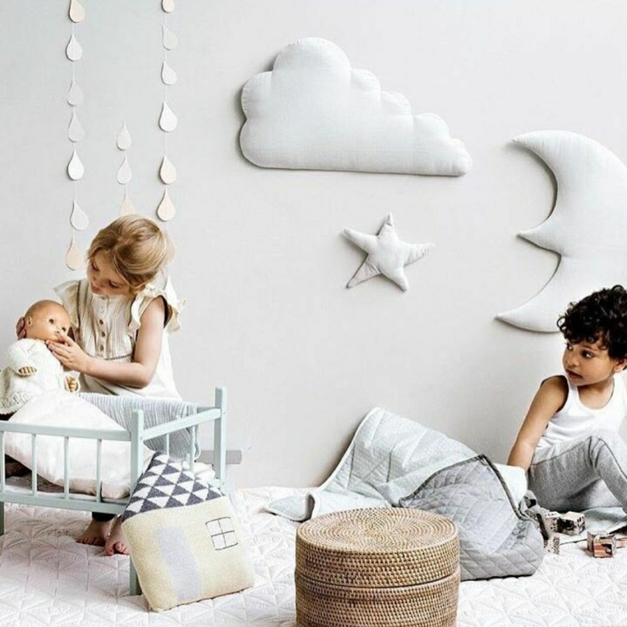 Scandinavian wall decoration cloud moon star dekorasi kamar anak