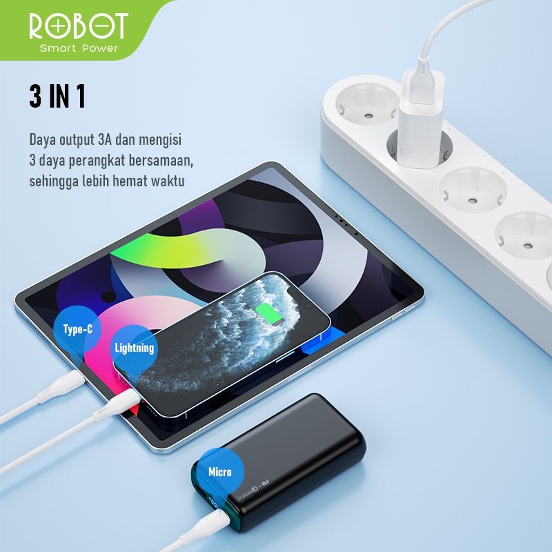 Robot RDY120 Kabel Data Quick Charging 3 in 1