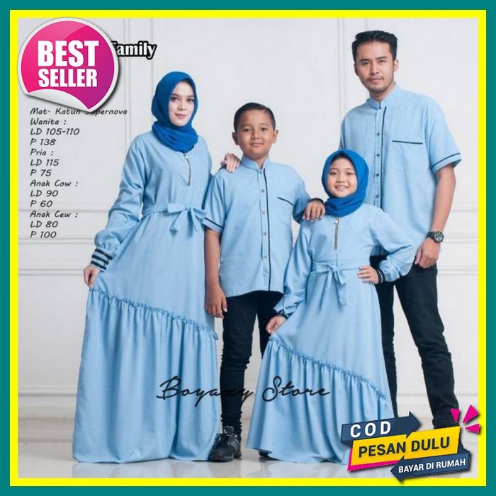 Hulya Couple - Baju Couple Kemeja Dan Gamis - Kapelan Suami Istri Baju Gamis Syari Muslim Couple Dre