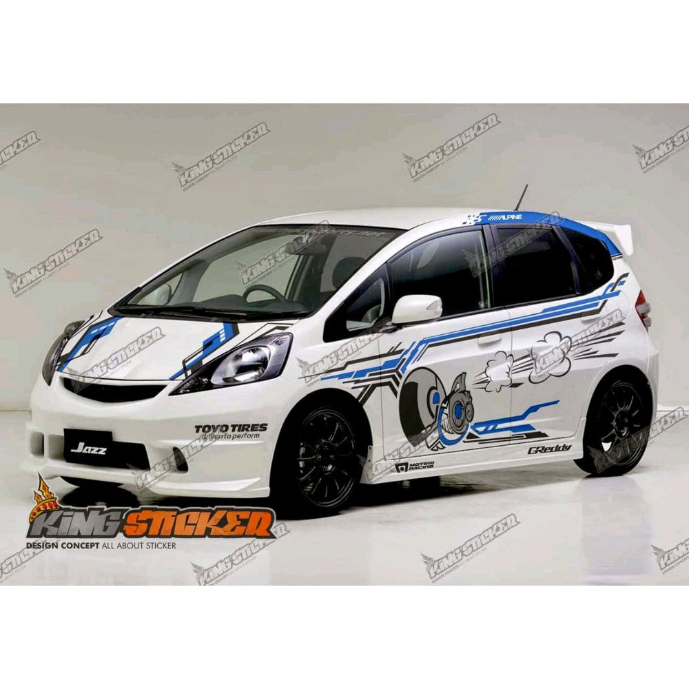 Cutting Sticker Striping Mobil Racing Sport Simple Keren 0300 TERLARIS Shopee Indonesia