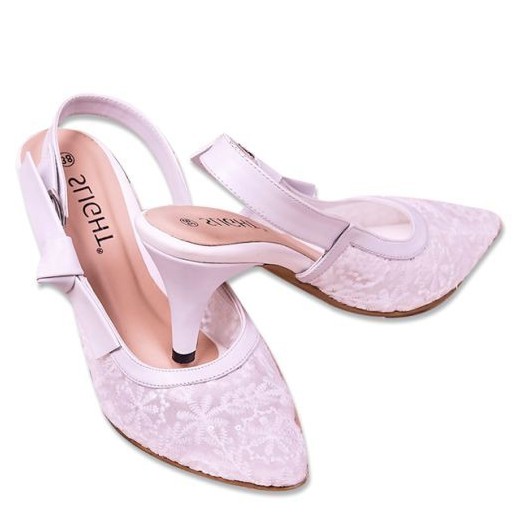 SLIGHT Sepatu Heels Slingback Lacie Putih