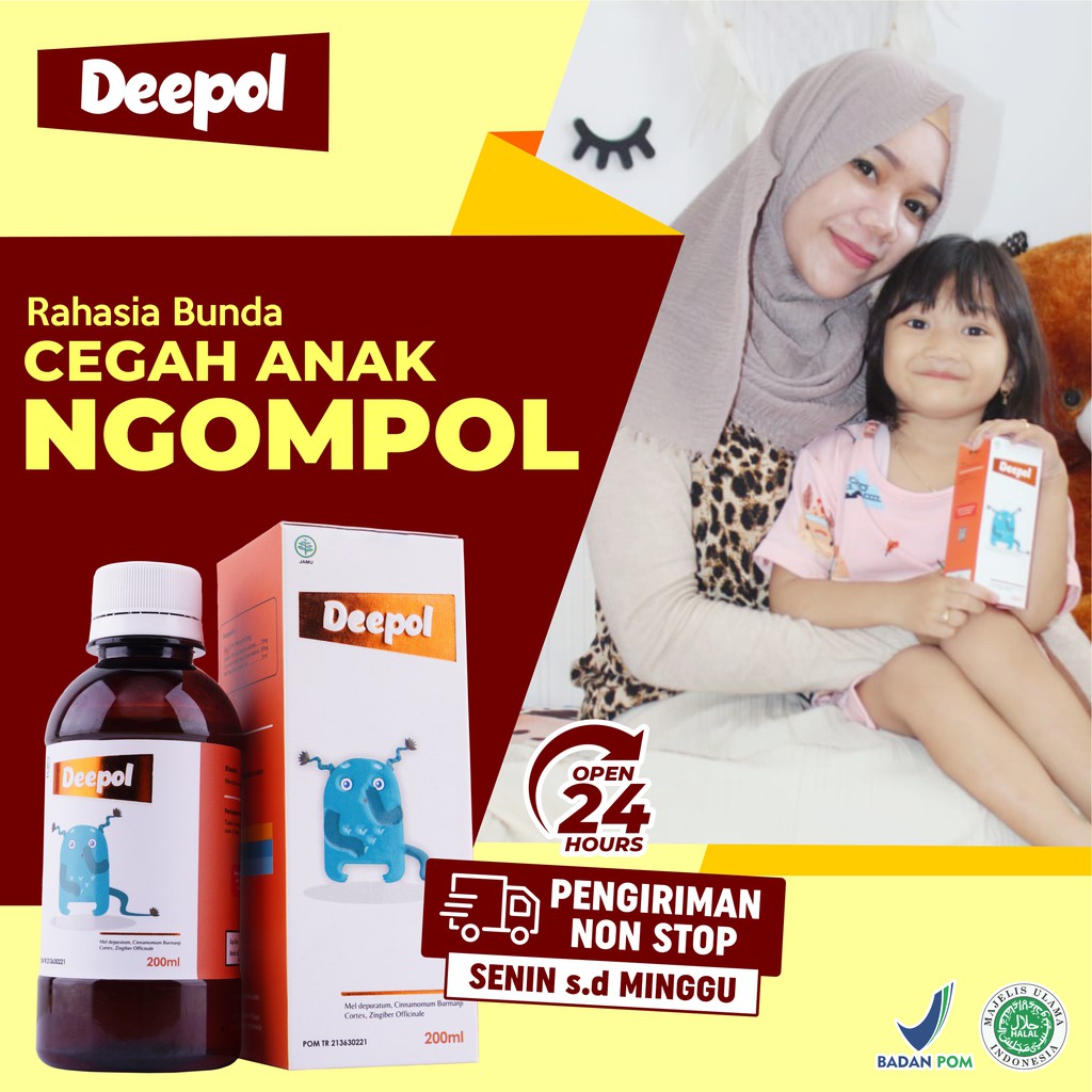 Paket 2 Botol Madu Deepol - Cegah Si Kecil Ngompol &amp; Mengobati Ruam Kulit / Sakit Kulit Lainnya