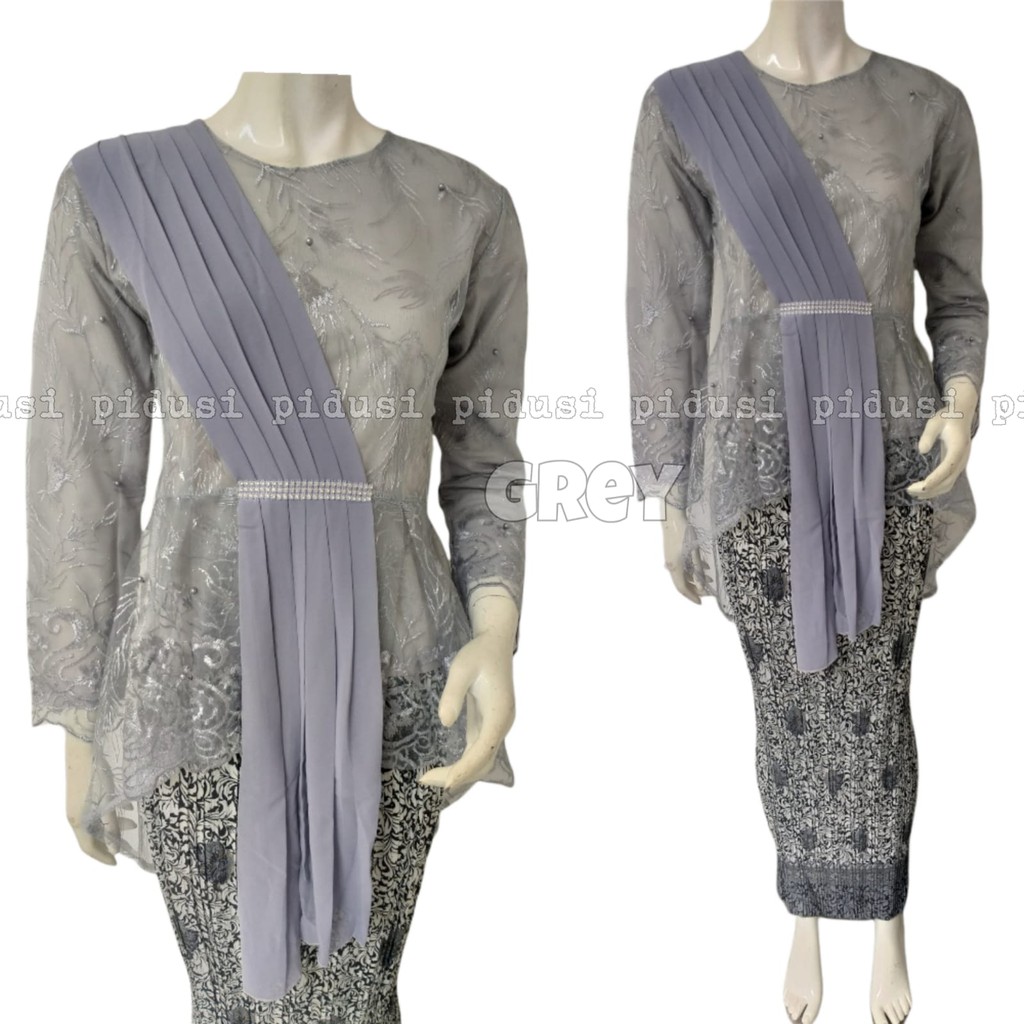 SET KEBAYA AURORA SELENDANG / SET KEBAYA ANAK MUDA / SET KEBAYA MODERN