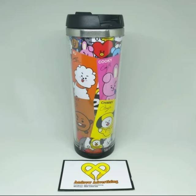 KPOP BTS / BOTOL TUMBLER STAINLESS BTS / MERCHANDISE BTS / ARMY BTS / BTS SOUVENIR / BT21