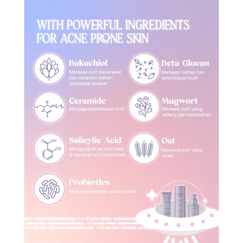 Haple Cosmic Bakuchiol + Mugwort Acne Care Series