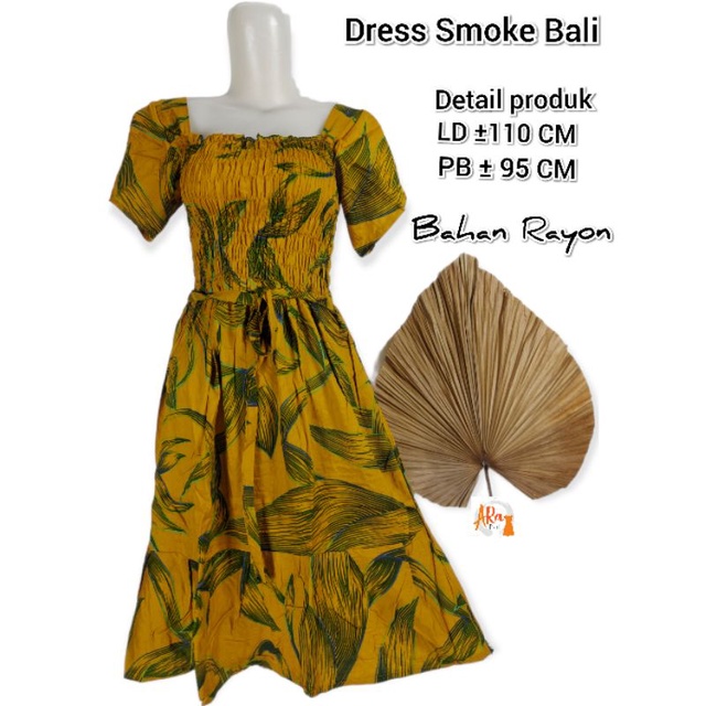 DRESS SMOKE BALI| Dress krut kotak bali|DRESS LARIS|Daster bali