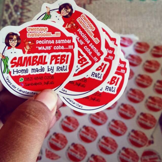 20+ Inspirasi Label Stiker Stiker Sambal Botol Aneka