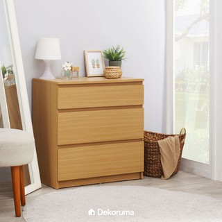 Dekoruma Moku Lemari  Laci Kayu  Olahan 3 Susun Serbaguna Minimalis  Chest of Drawers Shopee  