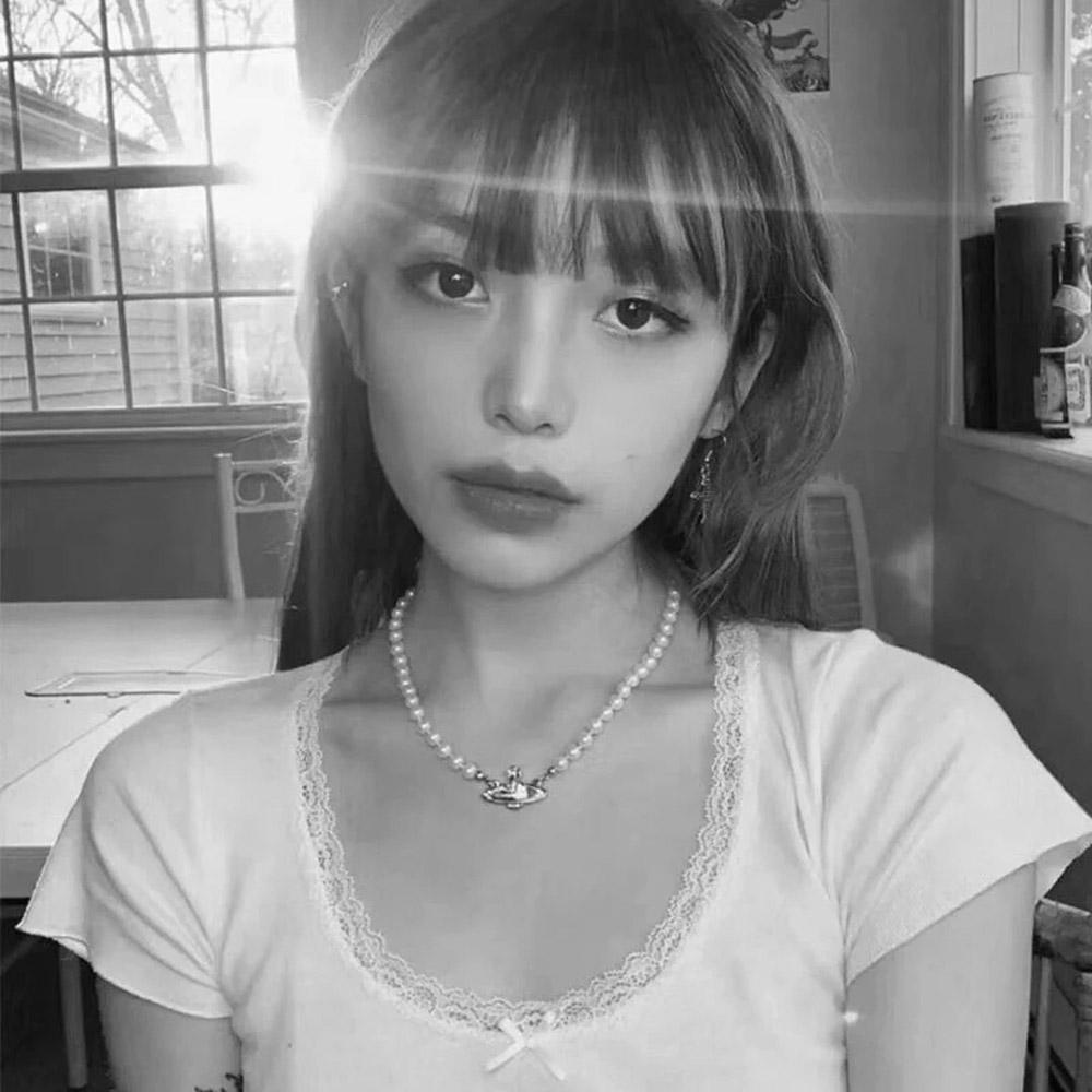 [Elegan] Kalung Mutiara Minimalis Hadiah Pesta Berlian Imitasi Choker Pendek