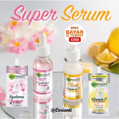 [Sachet] GARNIER SERUM 30x Booster Serum 7.5ml Sakura / Light Complete Vit C