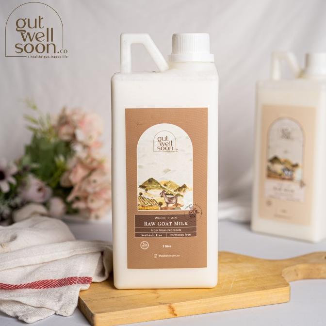 

[COD] Gut Well Soon - Raw Goat Plain Milk Grass Fed 1L / Susu Kambing Murni [COD]