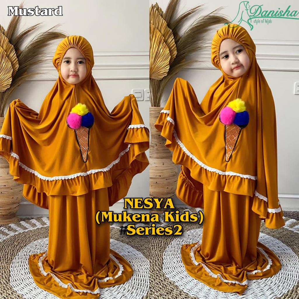Mukena Mukenah Anak Nesya Kids Ori Danisha Hijab BY QOID