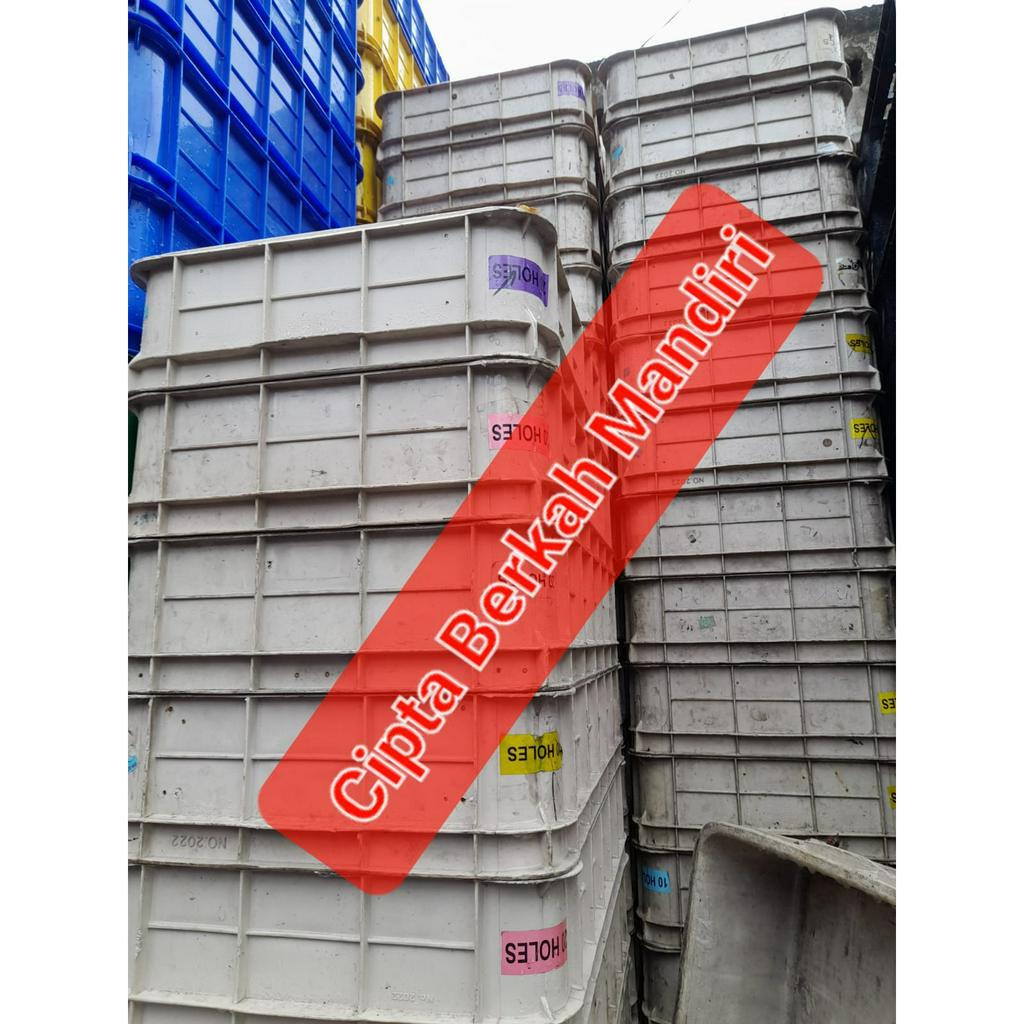 Box plastik Bekas Bak kontener Bekas Box container Biru