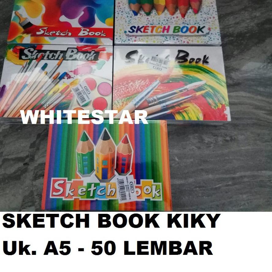 

(TERBARU) buku gambar sketch book kiky A5 - 50 lembar sketchbook