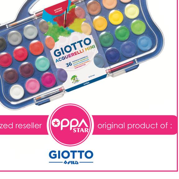 

← Giotto Acquerelli mini set 36 warna Cat Air Watercolors block ✺
