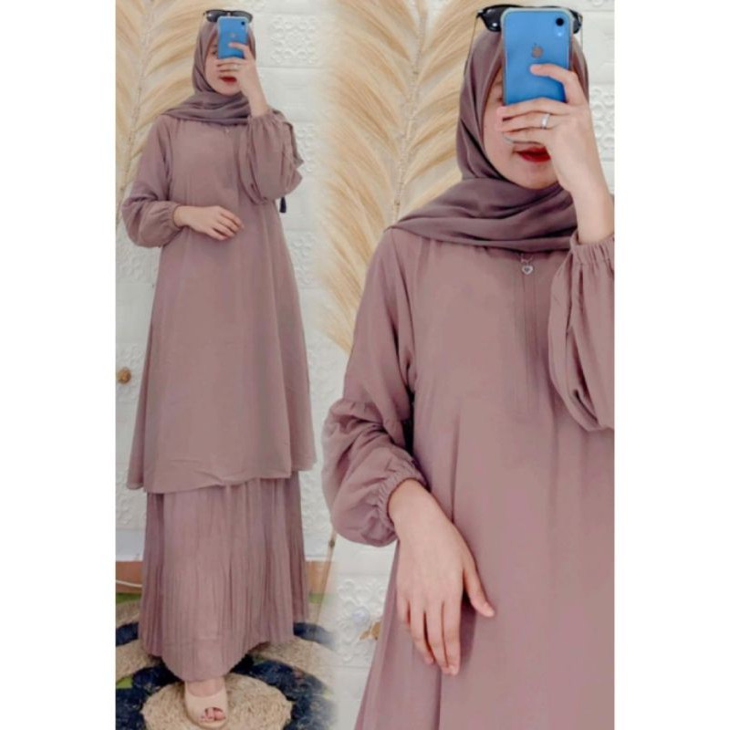 Gamis malaysia plisket busui