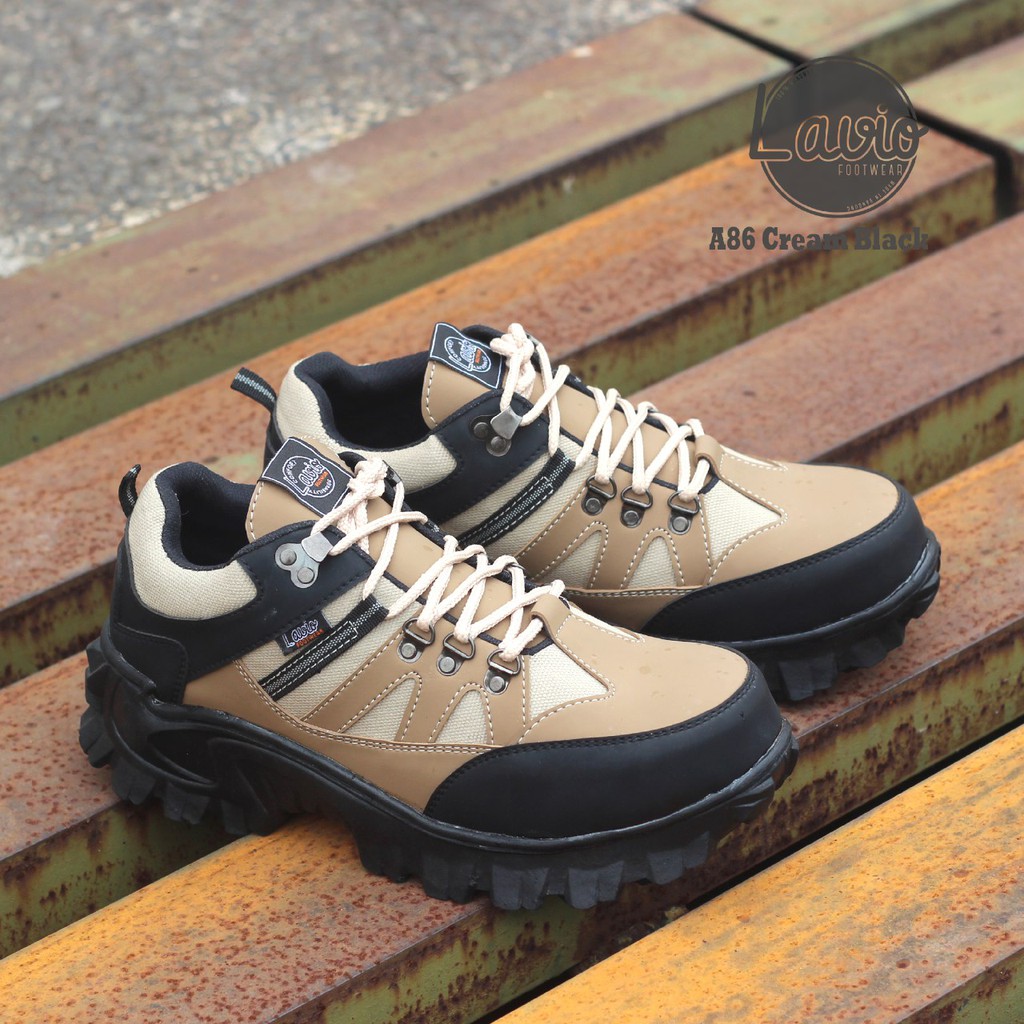 BIG SIZE 44-45 SEPATU SAFETY PRIA UJUNG BESI SEMI BOOTS KEREN A86 ORIGINAL SAFETY PROYEK, OUTDOOR