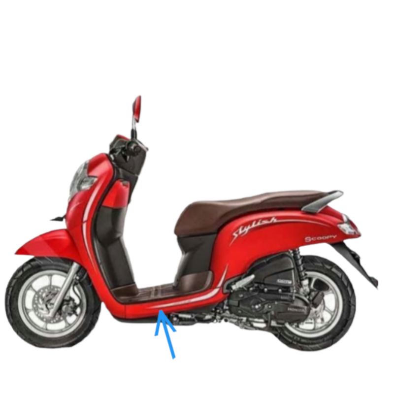 Bordes Bawah Kanan Kiri Scoopy injeksi FI 2017 Merah win