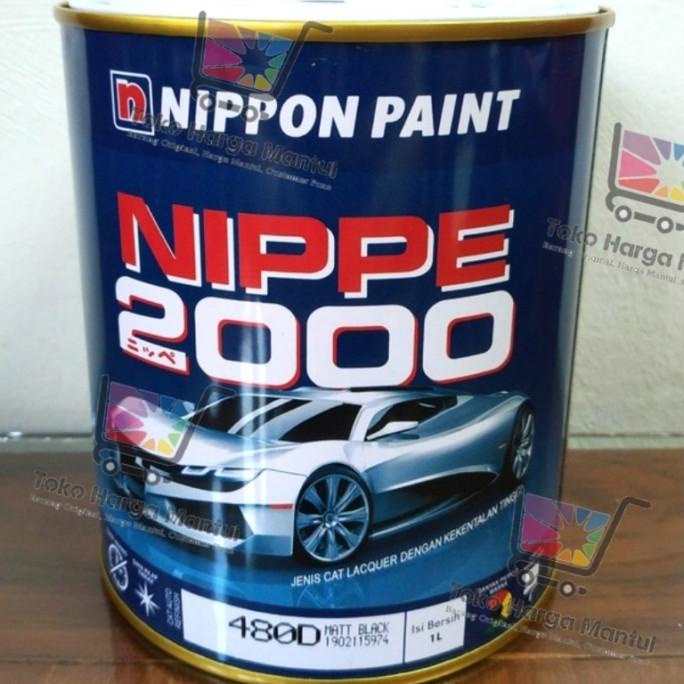 Cat Duco Nippe 2000 Nippon paint 1L Matt Black ( Hitam Doff ) Termurah
